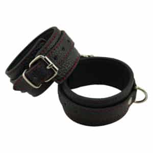 1 pair of black ankle cuffs
