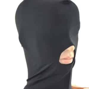 Black elastic head mask