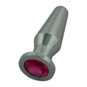 Kristall Analplug Rakete Large Rot